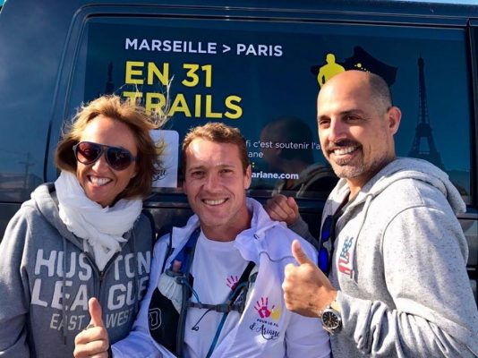 MARSEILLE-PARIS EN 13 TRAILS 
Sur la route